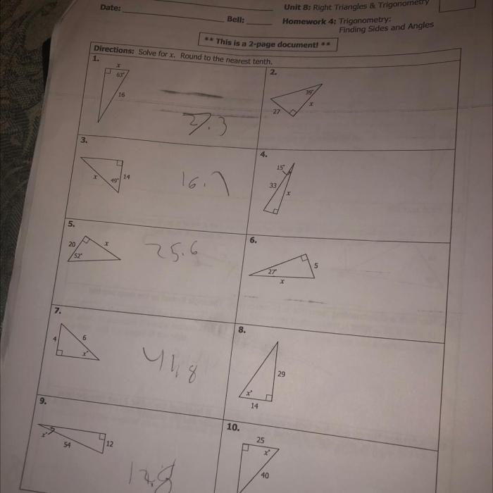 Unit data and statistics homework 5 answer key