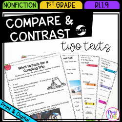 Compare and contrast two texts on the same topic