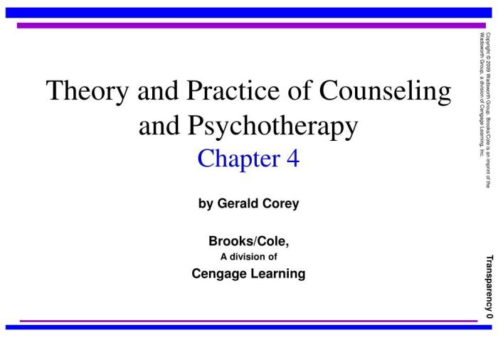 Theory and practice of counseling and psychotherapy 9th ed